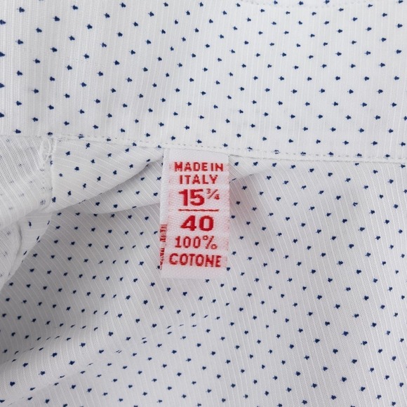 NWOT ISAIA Button-Up Long-Sleeve Shirt Men's 15.75 White - Picture 10 of 10